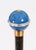 Metal Antique Lapis Lazuli Walking Stick Cane by Briggs, 1890s For Sale - Image 7 of 10