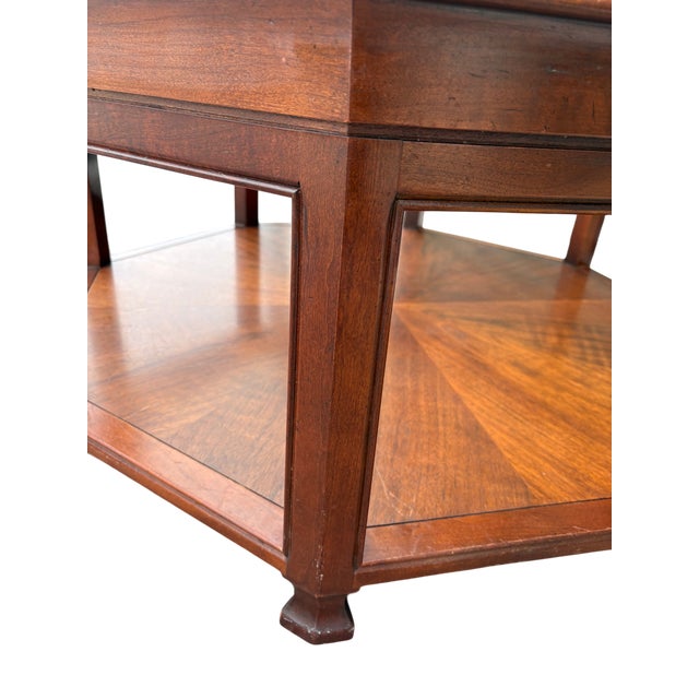 Mid 20th Century Baker Furniture Attributed Octagonal Coffee Table For Sale - Image 14 of 18