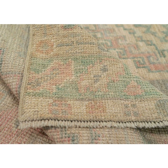 Turkish Oushak Rug 2'10" x 7'7" #20241 For Sale In Houston - Image 6 of 8
