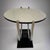 1930s Mid-20 Century French Art Deco Round Chrome Black Side Table For Sale - Image 5 of 10