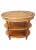 American Classical Three-Tier Oval Fruitwood Side Table For Sale - Image 4 of 6