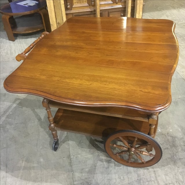 Pennsylvania House Cherry Dining Tea Cart Chairish