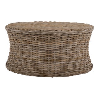 Rattan Coffee Table in Natural Unfinished For Sale