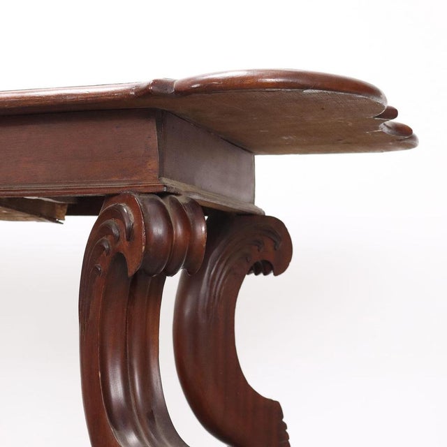 Desk in Poplar and Walnut For Sale - Image 4 of 10