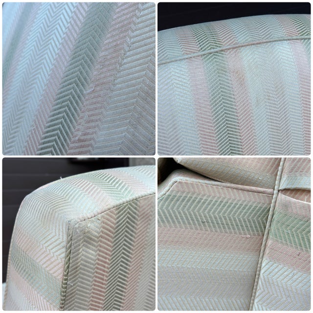 Vintage Baker Furniture Petite Skirted Club Chair With Tight Back For Sale - Image 11 of 12