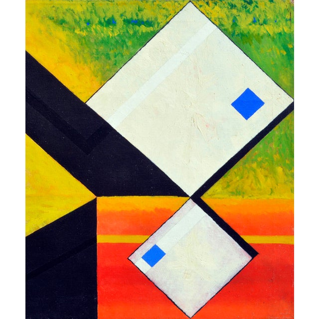 White Abstract Cubes -- San Francisco Abstract Expressionist School by James McCray For Sale - Image 4 of 6