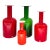 Otto Brauer Kastrup-Holmegaard Gulvvase Vases, Set of 4, Danish Modern 1962 For Sale