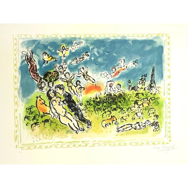 Marc Chagall - Summer's Dream - Original Hand Signed Lithograph 1983 Printed by Mourlot Dimensions: 48 x 65 cm Hand Signed...