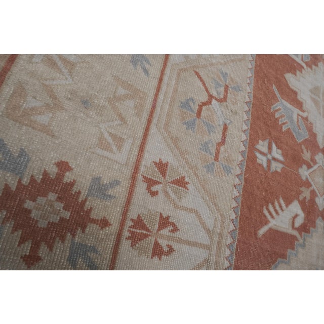 Tan Vintage Turkish Rug From Milas, Traditional Beige Rugs 6'6'' X 8'7'' For Sale - Image 8 of 13