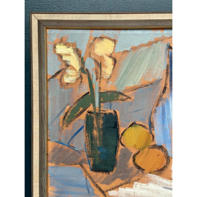 Gösta Falck, Tabletop, 1960s, Oil on Canvas, Framed For Sale - Image 9 of 18