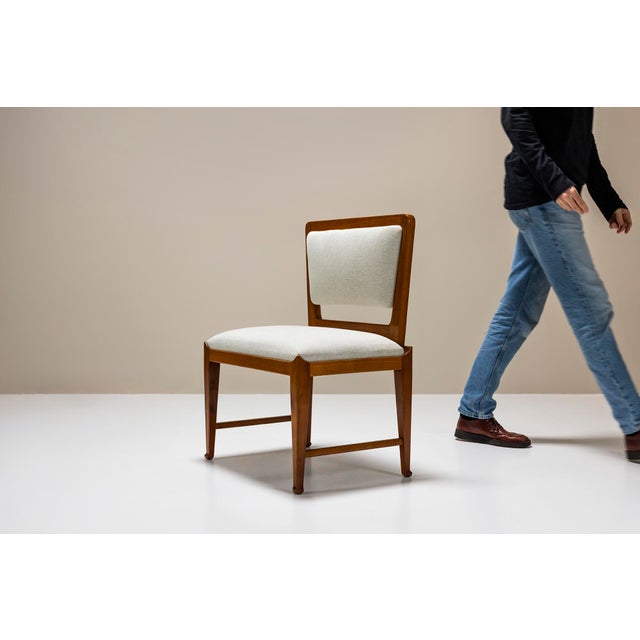 Set of Bench and Side Chair in Cherry, 1950s For Sale - Image 9 of 18