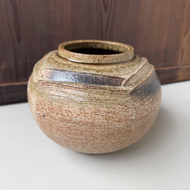 Black Chikuzen Koishiwara-Yaki Ikebana Vase by Yanase Sanemon, 1970s For Sale - Image 8 of 13