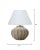 Contemporary Jamie Young Clamshell Ceramic Table Lamp For Sale - Image 3 of 5