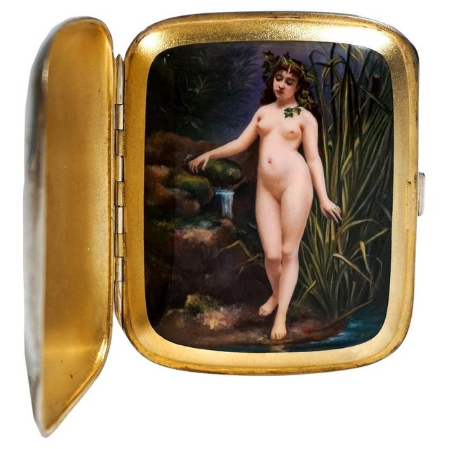 Art Nouveau Silver Cigarette Case, 1890s For Sale - Image 10 of 10