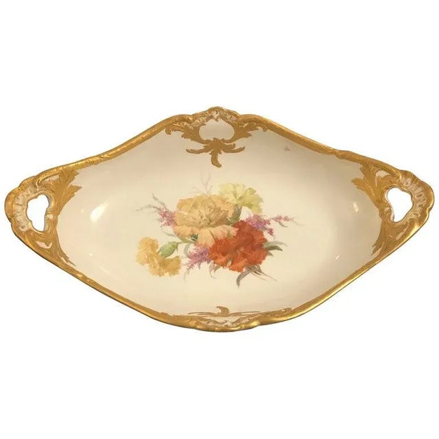 Vintage Kpm Hand Painted Porcelain and Gilt Bowl For Sale - Image 10 of 10