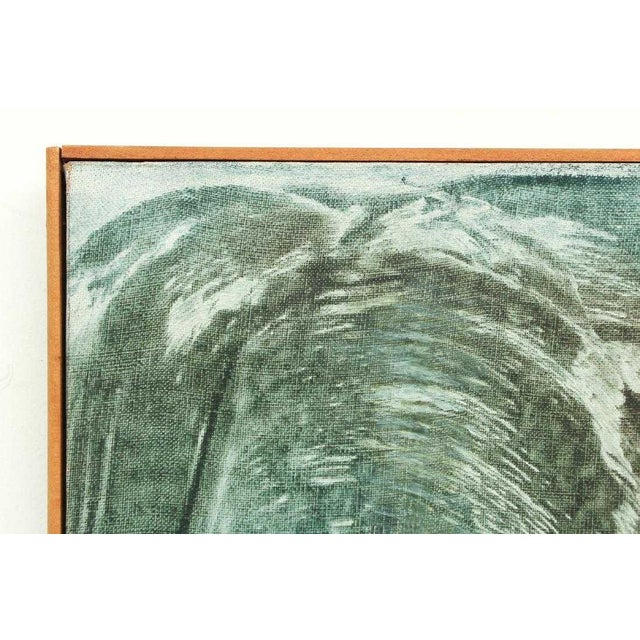 1960s 1960s Vintage Andrew Molles Abstract Brush Stroke Painting For Sale - Image 5 of 6