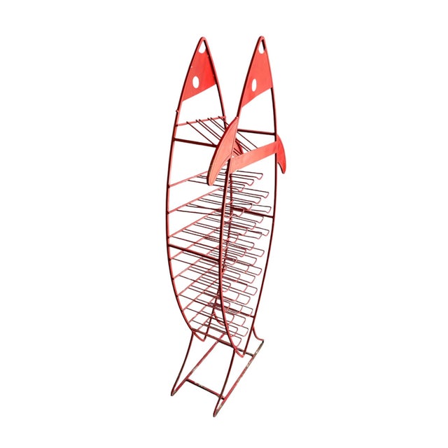 French Mid Century Fish Wine Bottle Holder For Sale - Image 4 of 7