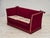 Danish 2-Seater Drop Arm Spanish Sofa in Red Furniture Velour, 1970s For Sale - Image 16 of 18