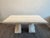 Carlo Scarpa Vintage 1970s Travertine Table in the Manner of Carlo Scarpa For Sale - Image 4 of 12