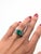 2020s Gia Certified 2.2Ct Colombian Emerald & Diamond Ring in Solid 14k Gold, 9mm, Size 6.75 For Sale - Image 5 of 9