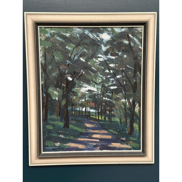 Ingvar Walterström, Forest Road III, 1960s, Oil on Canvas, Framed For Sale - Image 13 of 18
