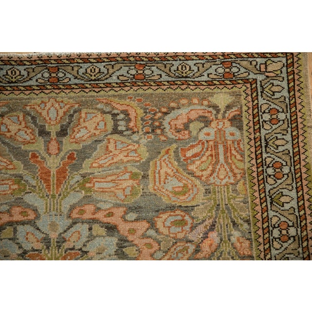Teal Vintage Distressed Mehreban Rug - 3'8" x 5' For Sale - Image 8 of 10