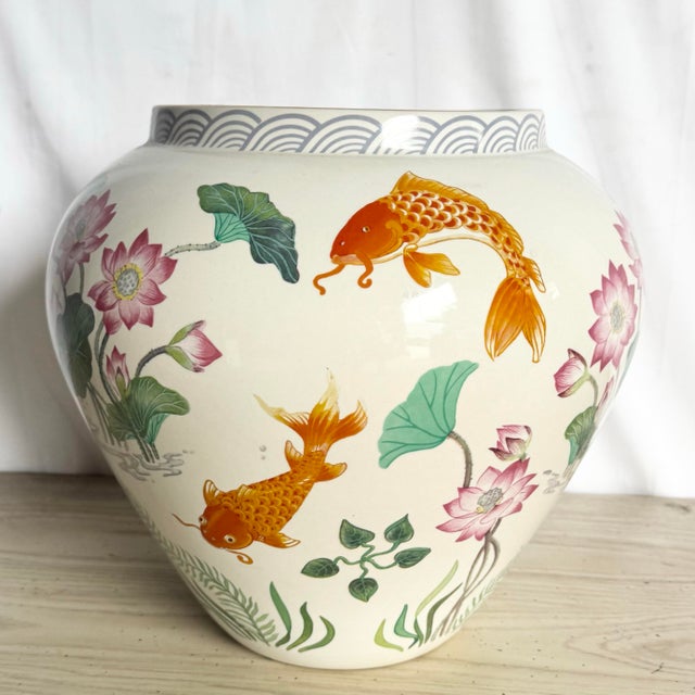 1987 “The Case of the Golden Carp” Vase by Zhe Zhou Jiang For Sale - Image 9 of 9