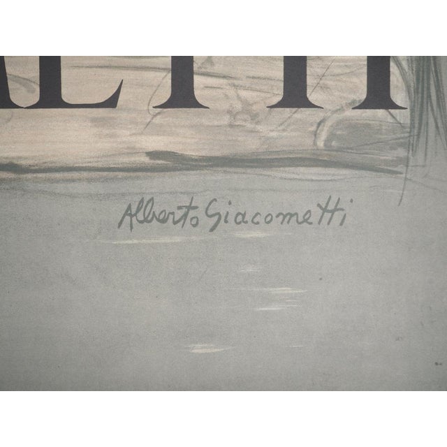 Modern Rue de Paris Poster by Alberto Giacometti For Sale - Image 3 of 8