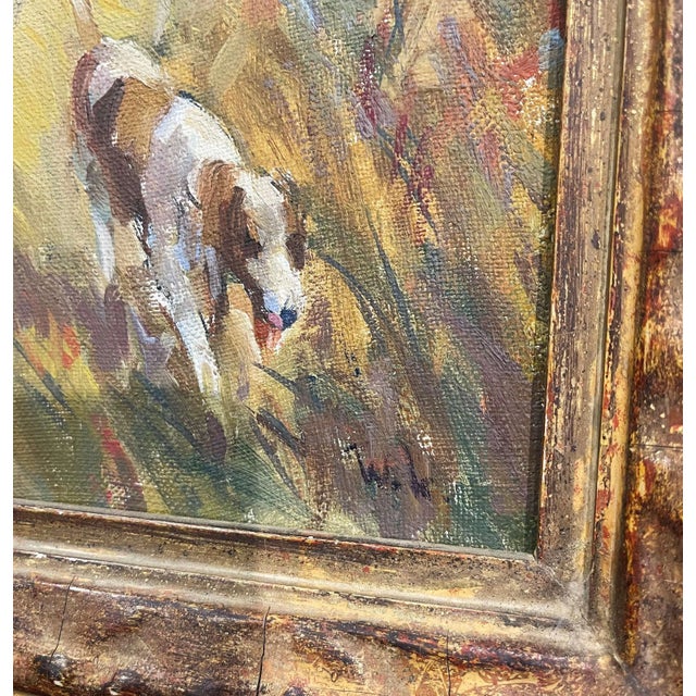 Mid-Century American Oil Painting “The Golden Country” by Walter Krawiec For Sale - Image 11 of 13