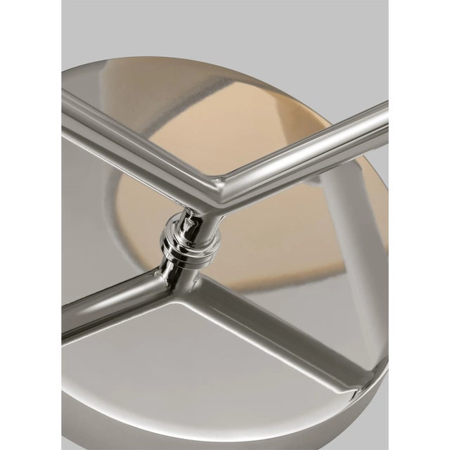 Contemporary Kate Spade by Visual Comfort Studio Monroe Double Sconce, Polished Nickel For Sale - Image 3 of 4