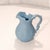 Vintage Blue Solid Pitcher With Grapes and Leaves on the Sides For Sale - Image 10 of 10