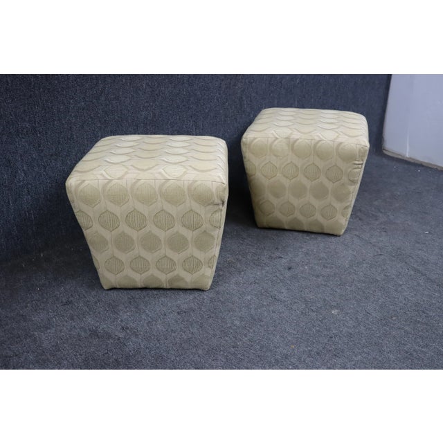 Ethan Allen Ethan Allen Footstool Pair For Sale - Image 4 of 8