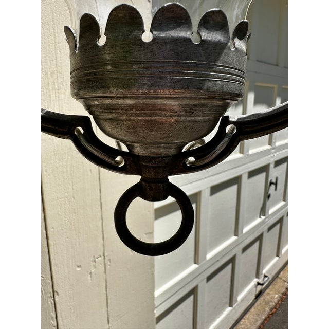 Old Lights On is pleased to offer this vintage ceiling fixture with vintage shade. It is rewired and ready to install. We...