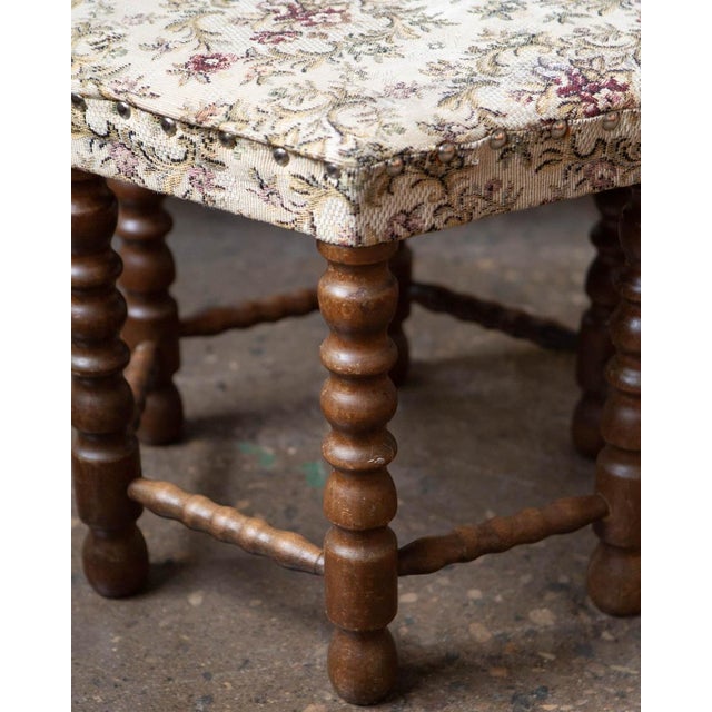 Scandinavian Beech Bobbin Stool — 1950s For Sale In Columbus - Image 6 of 7