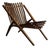 Vintage Dutch Slatted Lounge Chair in Beech, 1950s For Sale