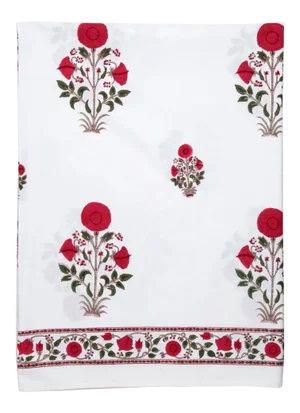 Amaya Flat Sheet, Queen - Red
