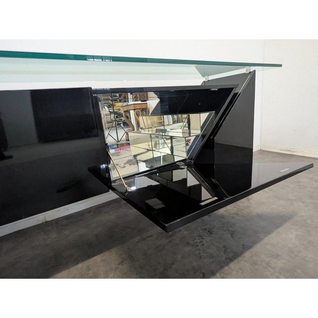Black Bar Sideboard by Luigi Gorgonis for Roche Bobois, 1980 For Sale - Image 8 of 12