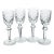 Late 20th Century Waterford Powerscourt Crystal Wine Glasses - Set of Four For Sale