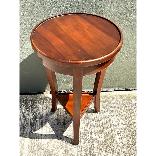 Vintage Sarreid Mahogany Drinks Table For Sale - Image 11 of 12