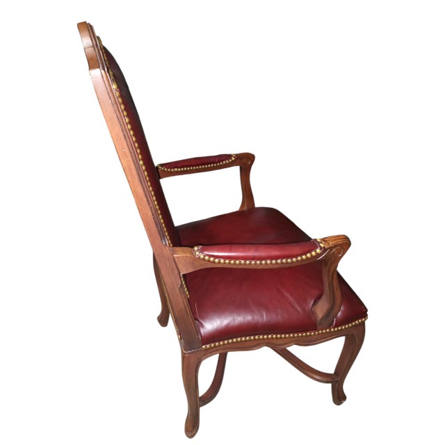 Wood The Merion Armchair: A Timeless Classic Discover a Heritage of Unparalleled Comfort and Elegance, Exclusively at Ethan Allen. For Sale - Image 7 of 8