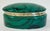 Metal Vintage Frederick Cooper Style Porcelain Faux Malachite Box For Sale - Image 7 of 10