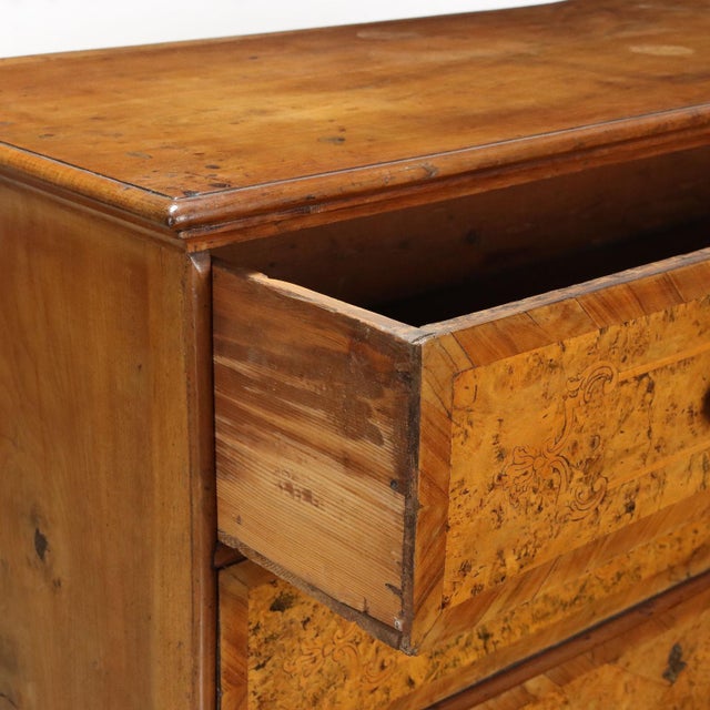 17th Century Chest of Drawers in Walnut with 3 Drawers, Italy For Sale - Image 3 of 11