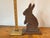 Wood Vintage Folk Art Wood Bunny Rabbit, Handmade For Sale - Image 7 of 7