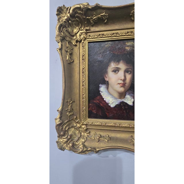 Jonny Gaston, Maria Jose Hernandez, 1974, Oil Painting on Board, Framed For Sale - Image 3 of 8