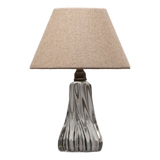 Twisted Crystal Table Lamp from Baccarat, France, 1960s For Sale