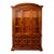 1980s American of Martinsville Lighted Oak China Cabinet / Display Hutch With Glass Shelves For Sale