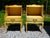 Vintage Pair French Provincial Nightstands Shabby Chic Two Tier End Tables features 1 drawer with decorative brass pulls...