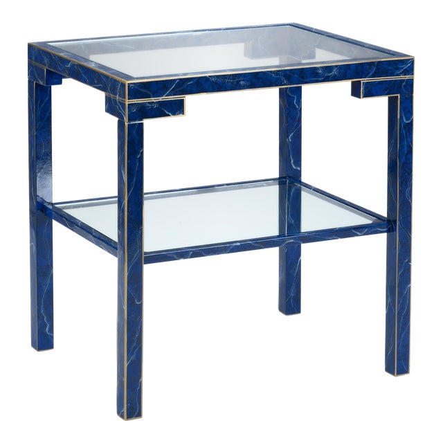 Decker Side Table - Lapis For Sale