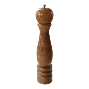 Mid Century Hand-Turned Wood Pepper Mill