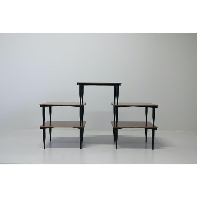 Six 'T8' stackable tables by Vico Magistretti for Azucena, Italy, 1954 I have official proof of authenticity such as...